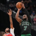 Jaylen Brown matches career high with 50 points in Celtics romp